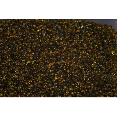 Czech Seed Beads 10/0 Transparent Harlequin Green 81761 | Preciosa