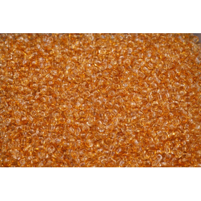 Preciosa Seed Beads 10/0 Transparent Harlequin Orange 10705