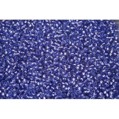 Perline di Conteria Ceca 10/0 Crystal White Heart Blue 78631