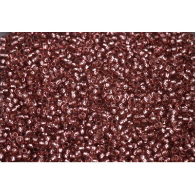 Czech Seed Beads 10/0 Crystal White Heart Brown 78613 | Preciosa