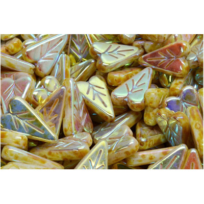 Heart Leaf beads N. 3504 Beige