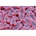 Heart Leaf beads 16x11mm N. 3522 Pink