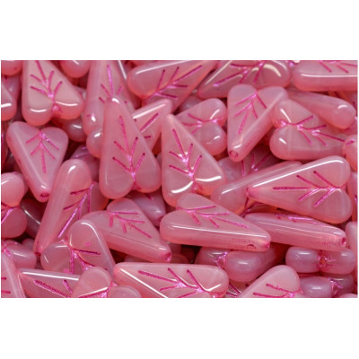 Heart Leaf beads N. 3523 Rosa