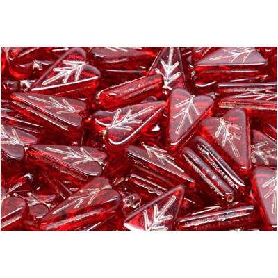 Heart Leaf beads N. 3532 Rot