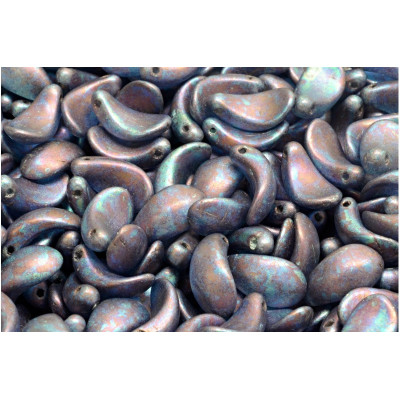 Curved petal beads N. 3475 Violet