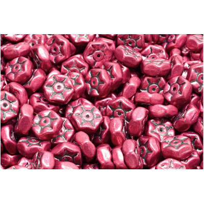 Vintage Rondelle Beads N. 12 Pink