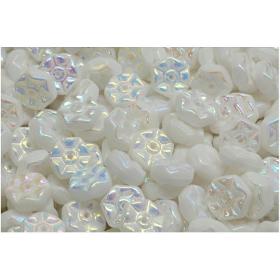 Vintage Rondelle Beads N. 34 White