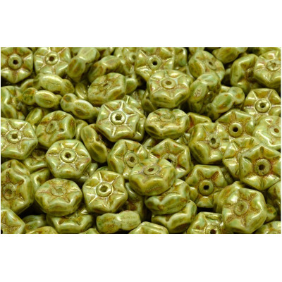 Vintage Rondelle Beads N. 40 Green