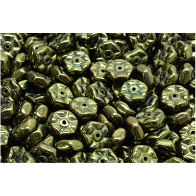 Vintage Rondelle Beads N. 47 Green