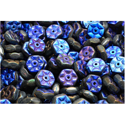 Vintage Rondelle Beads N. 49 Blue