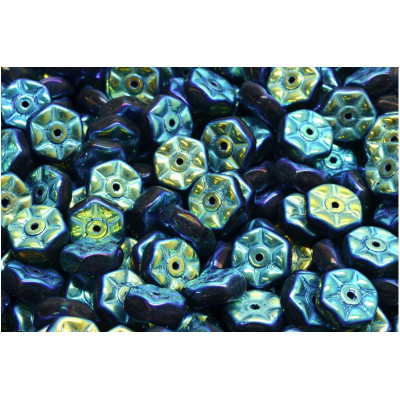 Vintage Rondelle Beads N. 51 Blue