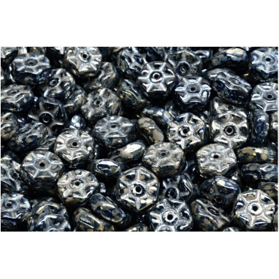 Vintage Rondelle Beads N. 54 Black