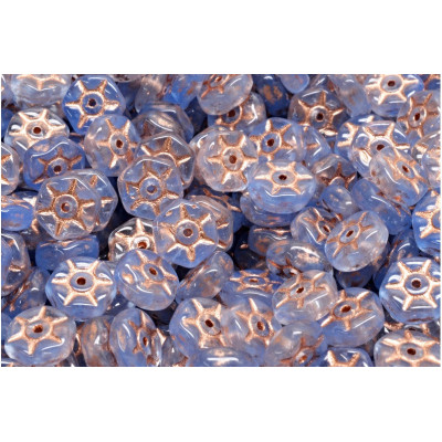 Vintage Rondelle Beads N. 61 Bleu clair