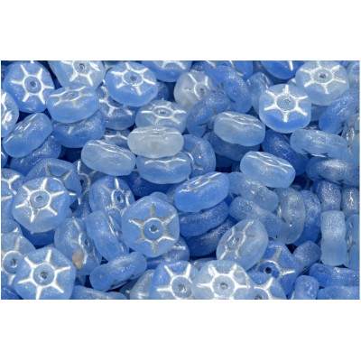 Vintage Rondelle Beads N. 64 Light blue