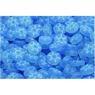 Vintage Rondelle Beads N. 65 Bleu clair