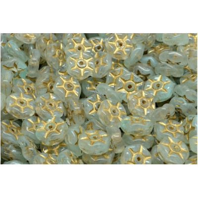 Vintage Rondelle Beads N. 68 Hellblau