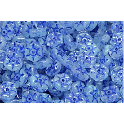 Vintage Rondelle Beads N. 70 Light blue