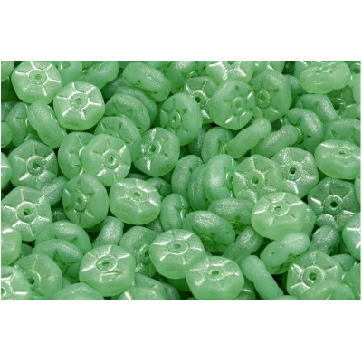 Vintage Rondelle Beads N. 72 Green