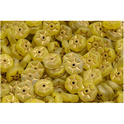 Vintage Rondelle Beads N. 79 Jaune