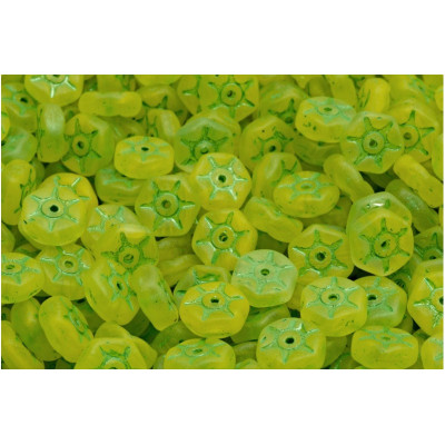 Vintage Rondelle Beads N. 81 Jaune