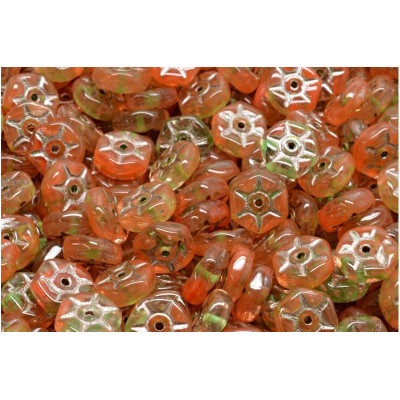 Vintage Rondelle Beads N. 85 Rosso