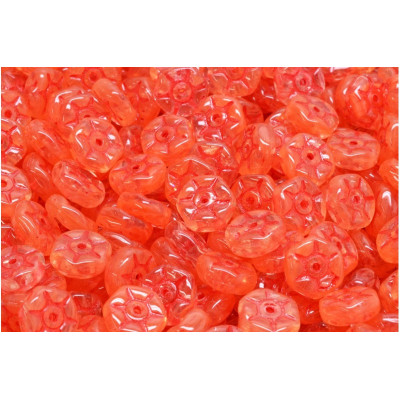 Vintage Rondelle Beads N. 86 Rot