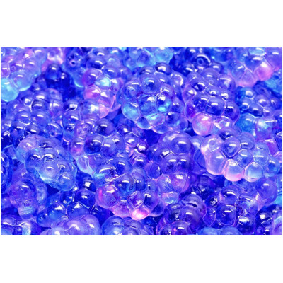Grape Beads 16x11mm Blue Iridescent 00030-48002 | Rutkovsky