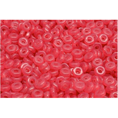 Hex Nut Beads 2x5mm Fuchsia Pink Luster 20007 | Rutkovsky Czech Glass
