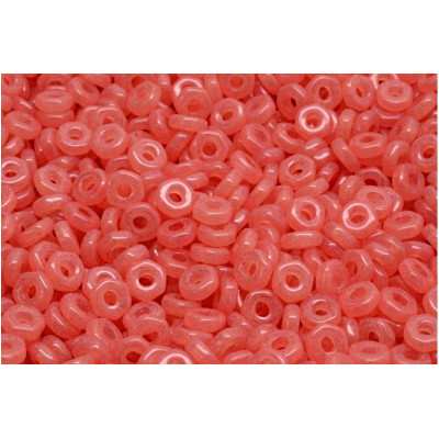Hex Nut Beads 2x5mm Pink 00030-20010 | Rutkovsky Czech Glass
