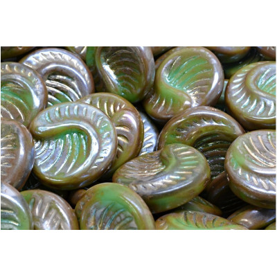 Fossil Coin Beads 19x19mm Green Bronze 63130-43400 | Rutkovsky