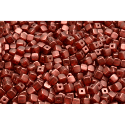 Cube Beads 4x4mm Honey Copper 00030-29257 | Czech Glass