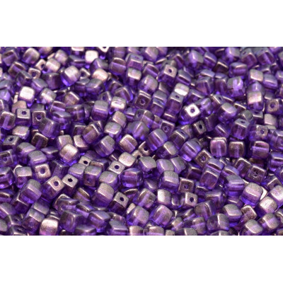 Cube Beads 4x4mm Crystal GT Magenta 00030-29262 | Rutkovsky