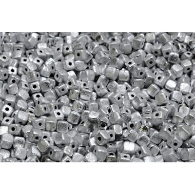 Cube Beads 4x4mm Crystal Labrador Etch 00030 - ETCH-27000 | Rutkovsky