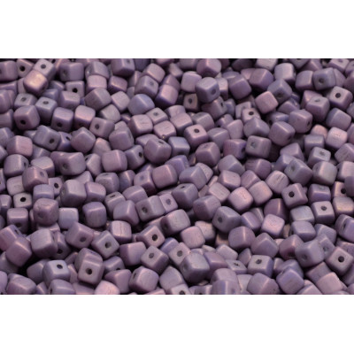 Cube Beads 4x4mm White Alabaster Vega Mat 15726 | Rutkovsky