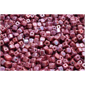 Cube Beads 4x4mm Opaque Coral Red Nebula 93200-15001 | Rutkovsky