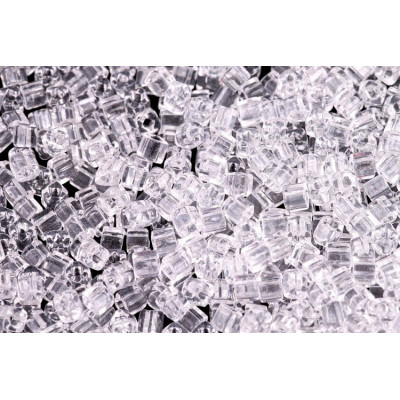TOHO Cube Beads 3mm Transparent Crystal TC-03-0 | Japanese Glass
