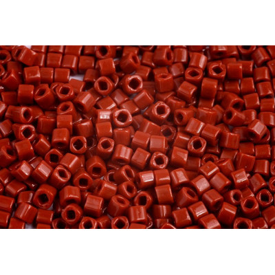 TOHO Cube 3mm Opaque Terra Cotta 257 | Japanese Glass Beads