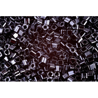 TOHO Cube 3mm Metallic Hematite 258 | Japanese Glass Beads