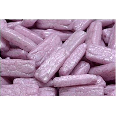 Flower Rectangle Beads 20x8mm Pink 02010 - etch-34306-34301 | Czech