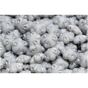 Folklore Flower Beads 11x11mm Grey 02010-84100-54301 | Czech Glass