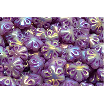 Folklore Flower Beads 11x11mm Violet R0231-28703-54326 | Glass Beads
