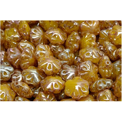 Folklore Flower Beads 11x11mm Beige R0812-43400 | Czech Glass