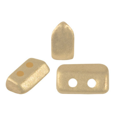 Piros par Puca 2-Hole Beads Chatoyant Light Gold 29704 | 40pcs