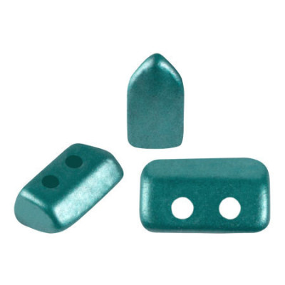 Piros® par Puca® Pastel Emerald 02010/25043 | 2-Hole Czech Beads