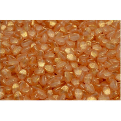 Pinch Beads Peach Orange Gold Luster 5x5mm 00030-79410 | Rutkovsky