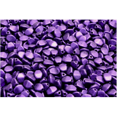 Pinch Beads 5x5mm Violet Metallic 23980-79202 | Rutkovsky Glass