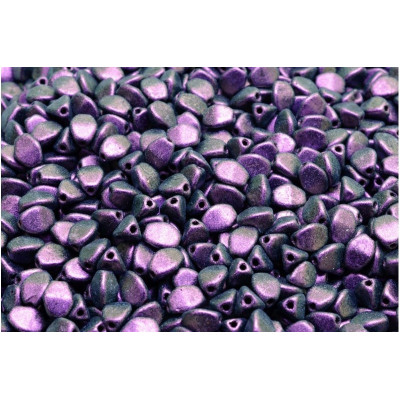 Pinch Beads Violet Metallic 5x5mm 23980-79305 | Rutkovsky Glass