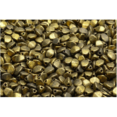 Pinch Beads 5x5mm Antique Bronze 79410 | Rutkovsky Czech Glass