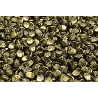 Czech Pinch Beads Metallic Mat Old Gold 23980-65322 | Rutkovsky
