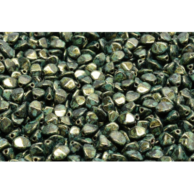 Pinch Beads Metallic Mat Green Spotted 23980-65326 5x5mm | Rutkovsky